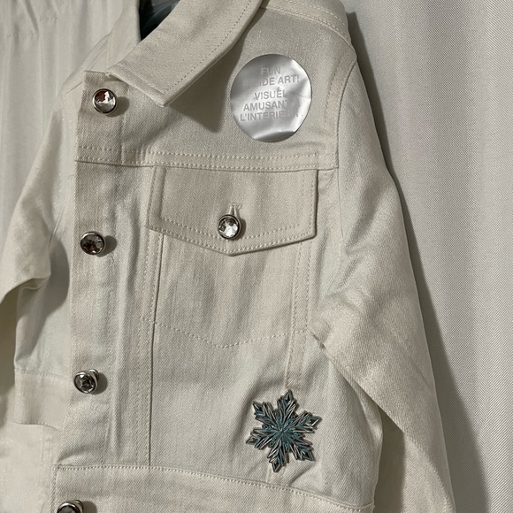Girls Frozen denim jacket - Picture 4 of 6